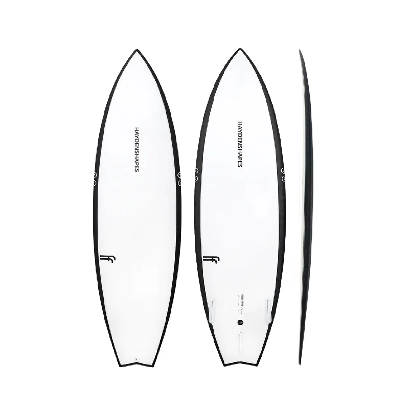 surfboard fin tool for easy installation-Haydenshapes - Cohort ll - Future Flex - Clear - FCSll (3 fin setup)