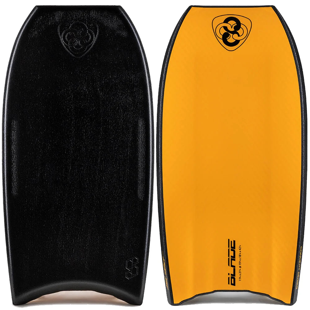 longboard surfboards for speed and style in small surf-Science Concept Blade 41.25" - Black Tangerine