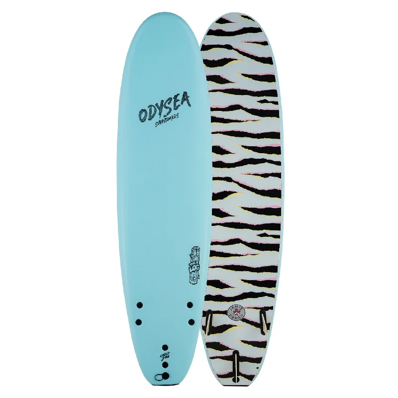 surfboard fins for more precise maneuvers-Catch Surf Odysea Log 7'0 JOB Sky Blue With High Performance Fins