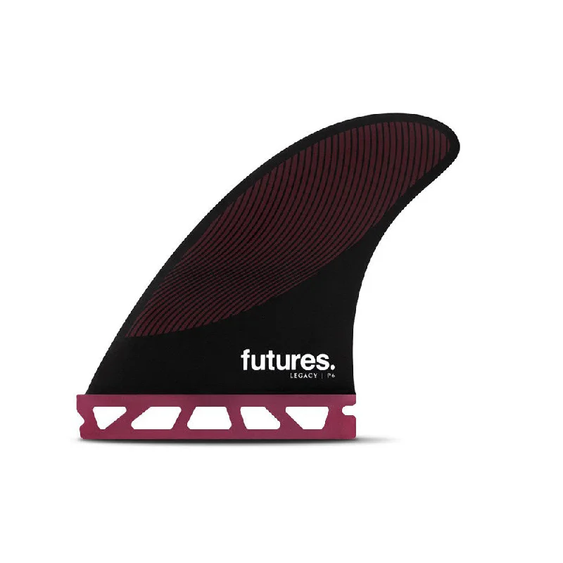 surfboard fins for consistent performance-Futures Fins Legacy P6 HC Thruster Fin - Burgundy