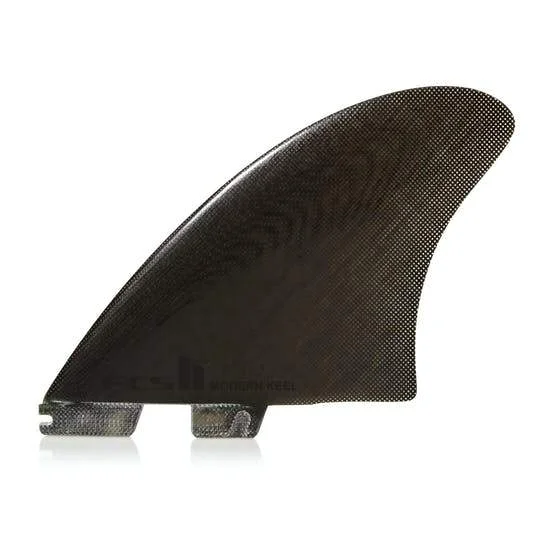 surfboard fins for lightweight handling-FCS II Modern Keel Performance Glass Twin - Black