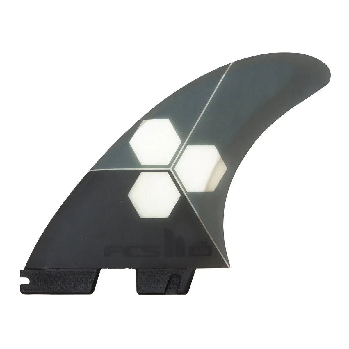 surfboard fins with stiff flex for more speed-FCS II Al Merrick Performance Core Aircore Thruster- Large