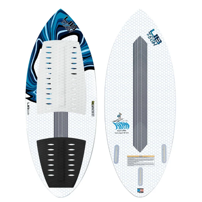 surfboard cushion pads for transporting boards-4'4" Lib Tech Air'n Skim Wakesurf Board