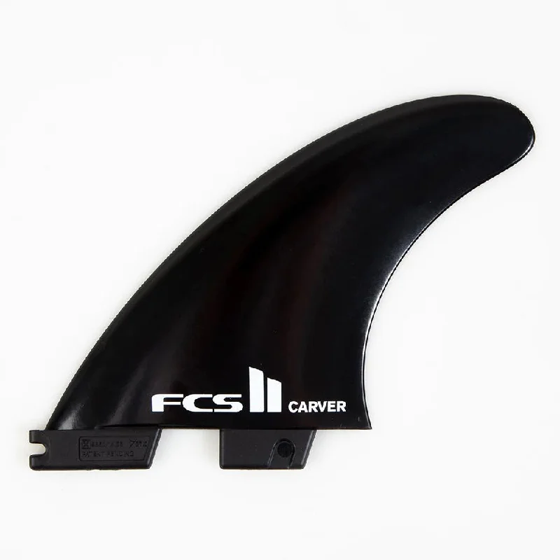 surfboard fins for balanced wave rides-FCS2 Glassflex Carver Fins Thruster set Medium