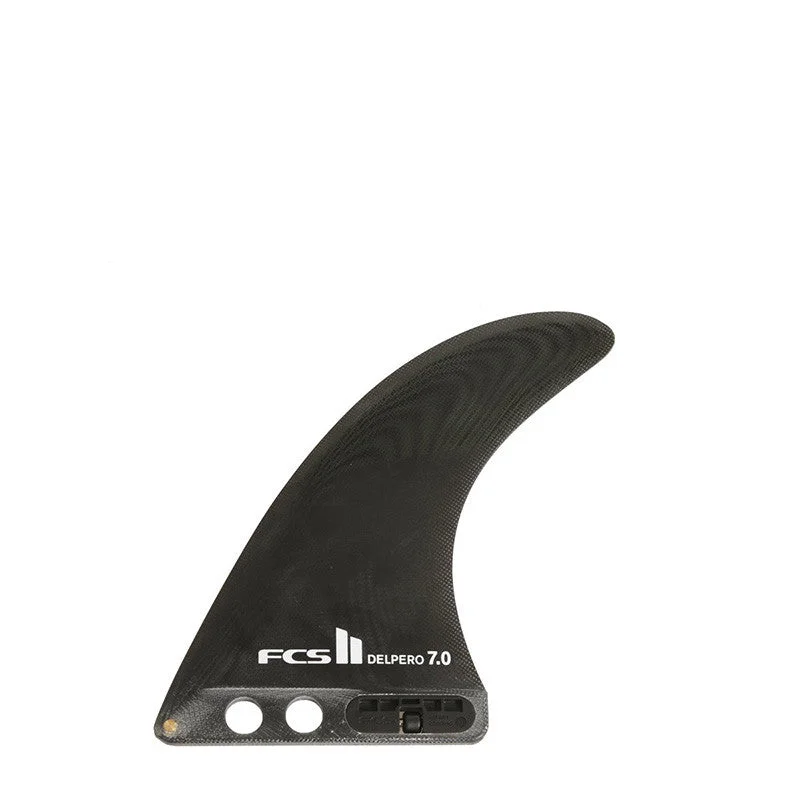 surfboard fins for balanced wave rides-FCS II Delpero PG 7" Longboard Fin - Black