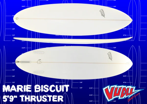 surfboard suction cup mounts for easy access-Grommy Marie Biscuit Thruster