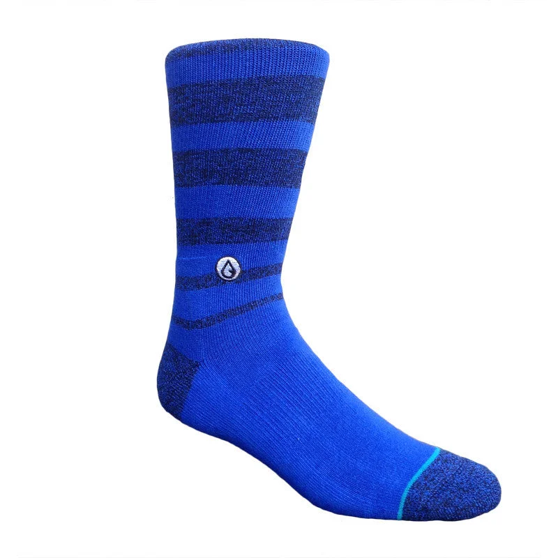 surf clothing with extra coverage for modesty-Moment Stance Collab Sock - Blue