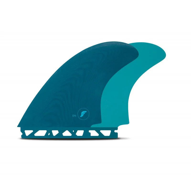 surfboard fins for tight, controlled arcs-Futures Fins EN Twin - Teal