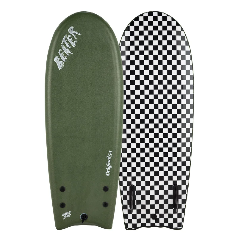 surfboard carrying handle for convenience-54" Beater - Twin Fin - Military Green