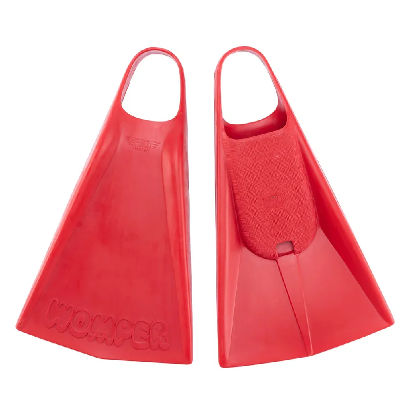 surfboard fins for quicker direction changes-Womper - Pro-Master Swin Fins - Red