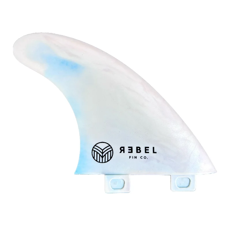 surfboard fins for smaller boards-MARBLE THRUSTER FINS - FCS 1 - recycelte glasfaserverstärkte Materialien