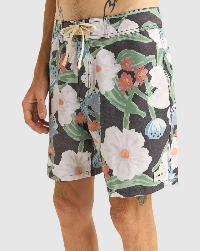 surf clothing for multi-sport use-MENS LOST ORCHID TRUNK BOARDSHORTS