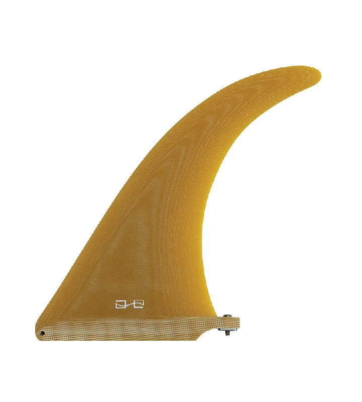 surfboard fins with deep rake for better grip-T-Fin Mustard 9