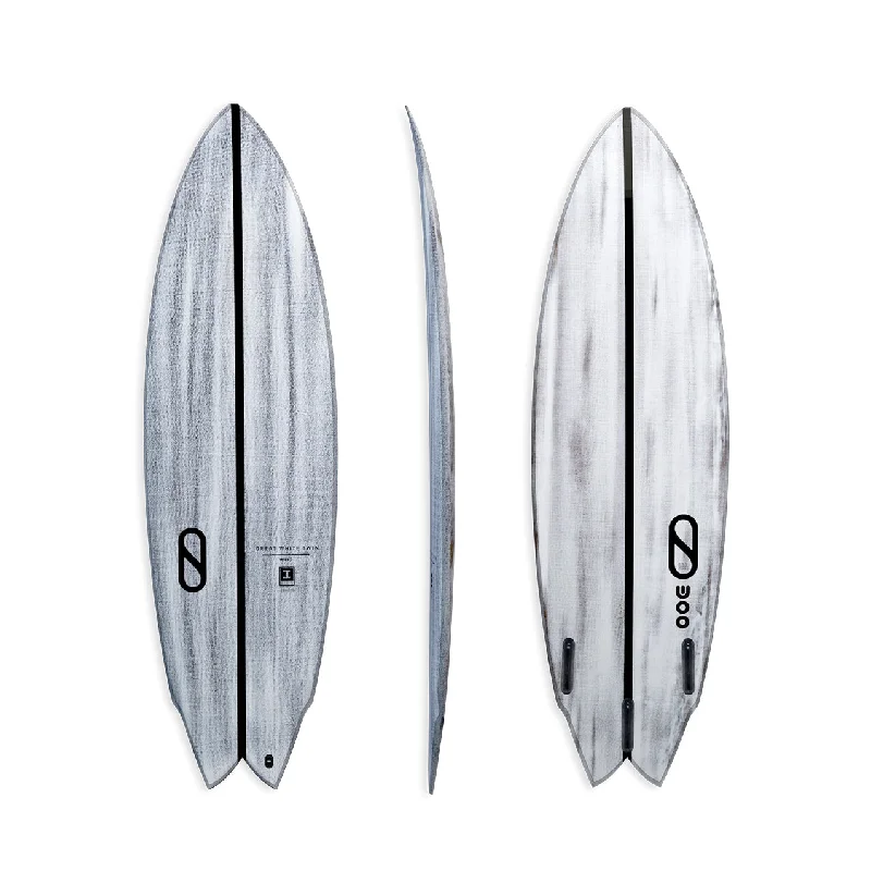 surfboard clear protective pads for avoiding scratches-5’11” Firewire Great White - Ibolic Volcanic - Futures (5 fin setup)