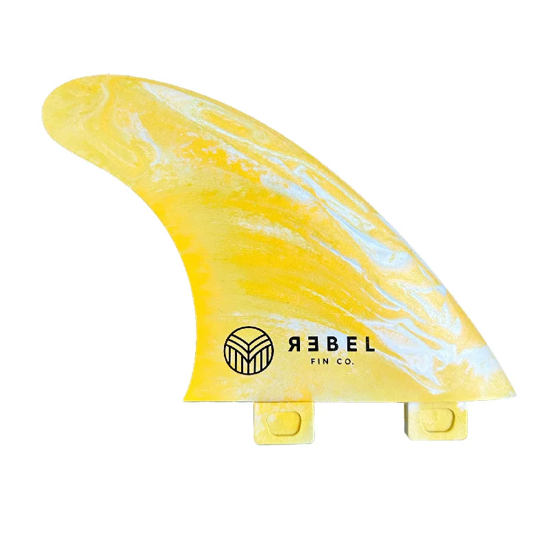 surfboard fins for stability in choppy conditions-MARBLE THRUSTER FINS - FCS 1 - recycelte glasfaserverstärkte Materialien