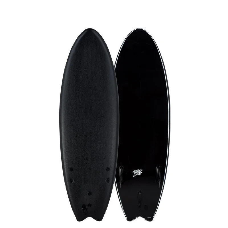 surfboard wax applicator for smooth coating-Odysea - Blank Series - 5'6'' Fish - Black