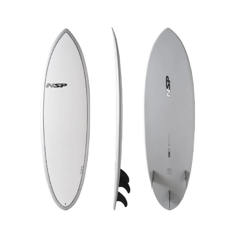 surfboard waterproof covers for protection-5’9” - NSP - Hybrid - Elements HDT - Silver - FCS (3 fin setup)