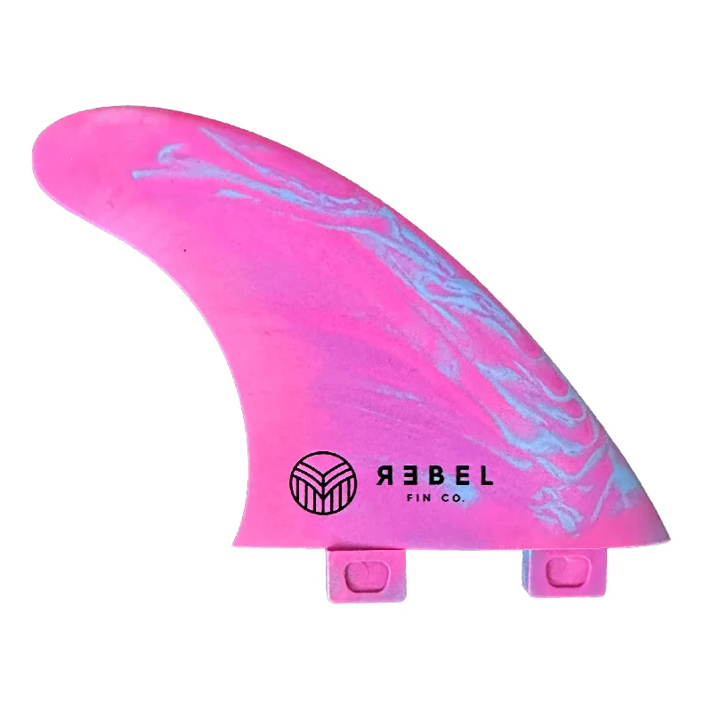 surfboard fins for consistent performance-MARBLE THRUSTER FINS - FCS 1 - recycelte glasfaserverstärkte Materialien