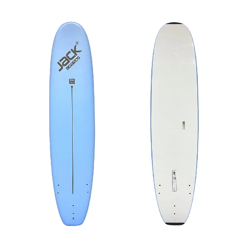 surfboard fins for improved bottom turns-8’6” - JACK BOARDS  - XV (Extra Volume) - Soft Top - Light Blue - 3 soft PIP fins - Price: 162,900 LKR