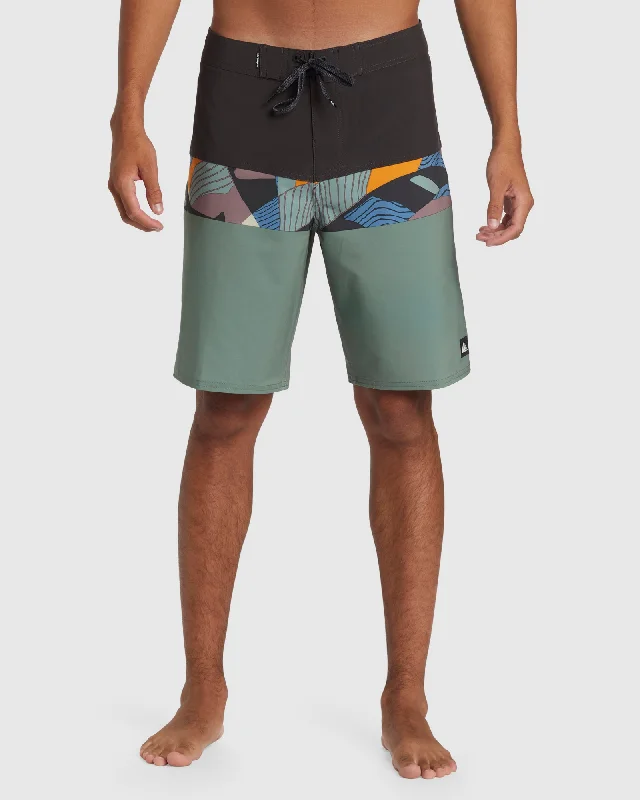 surf clothing for beach parties-Mens Surfsilk Panel 20" Boardshorts