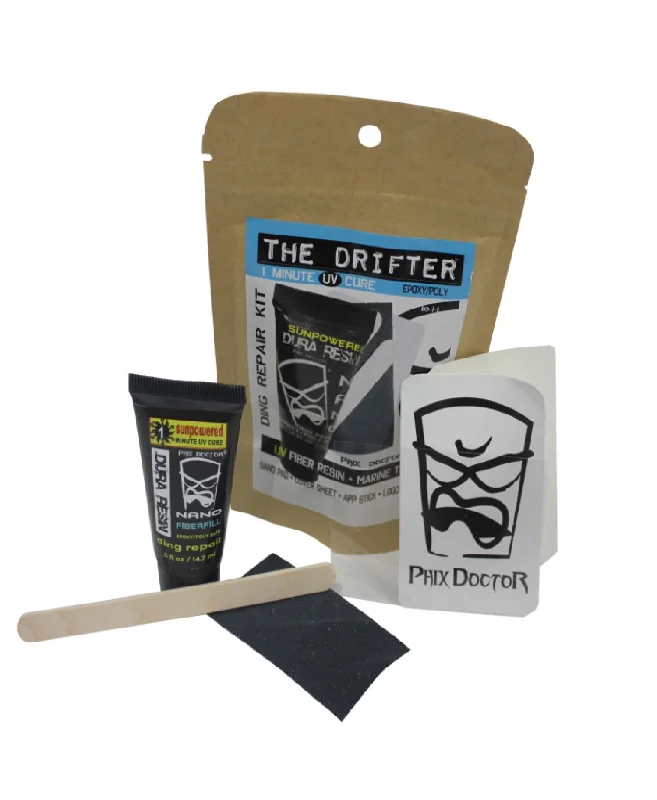 surfboard tail pads with unique designs for style-PHIX DRIFTER SURFBOARD REPAIR TRAVEL KIT