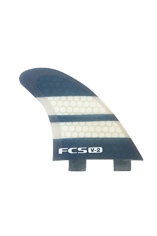 surfboard fins with improved flex for turns-FCS V2 Tri-Quad Fin Set