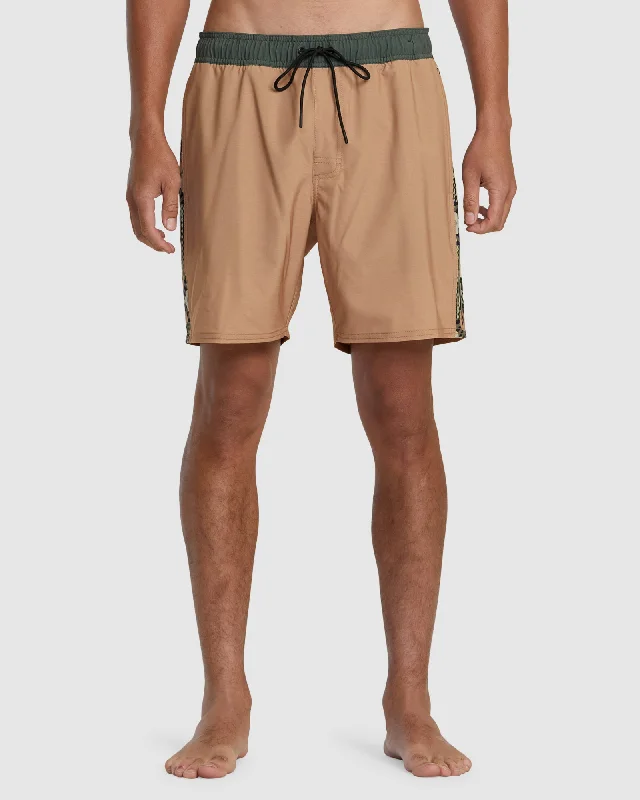 surf clothing with built-in sunscreen-Mens Apex Elastic Boardshorts