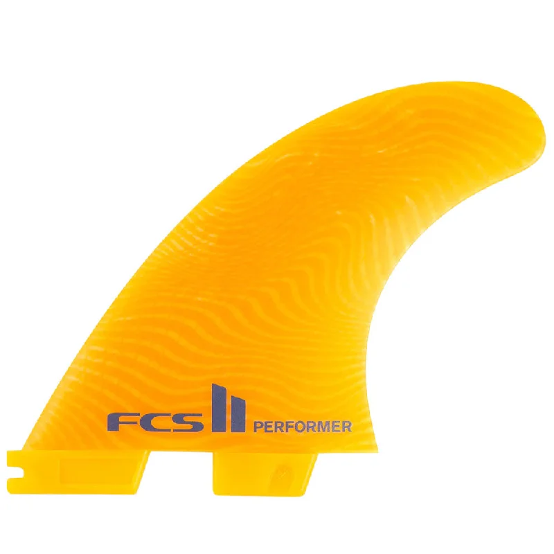 surfboard fins with a wide base for more drive-FCS II Performer Neo Glass Tri Retail Fins