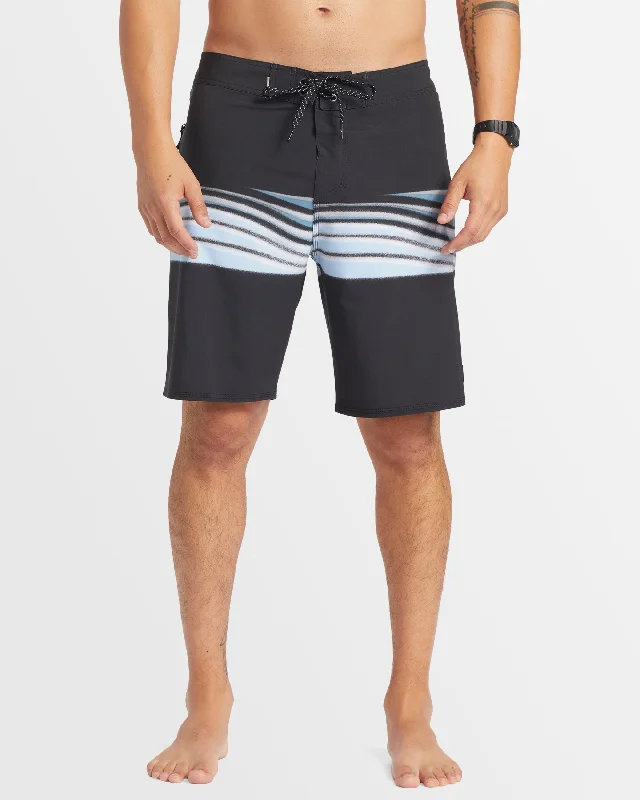 surf clothing with compression features-Mens Surfsilk Air Brush 19" Boardshorts