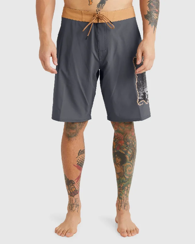 surf clothing for urban beach style-Mens Wayback 16" Boardshorts