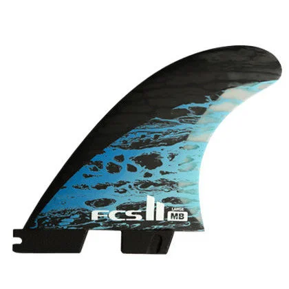 surfboard fins for better wave engagement-FCS II MB PC Carbon Large Tri Fin Set