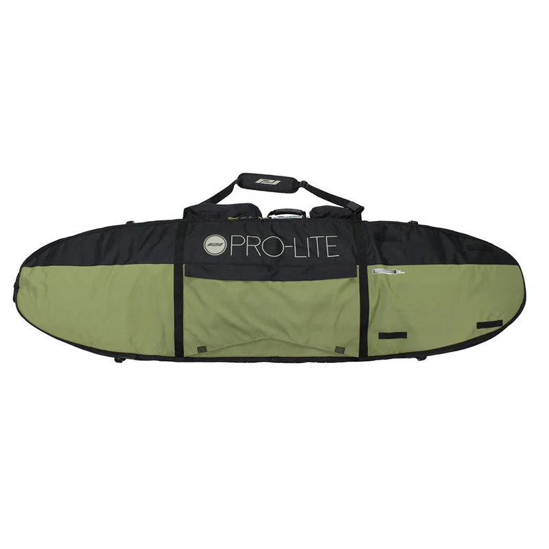 surfboard fins for increased lift and speed-ProLite 7'0" Finless Coffin Triple Travel Bag - Green/Black