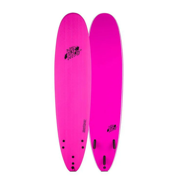 longboard surfboards for a smooth ride on slow waves-Catch Surf Wave Bandit EZ Rider 9'0" Surfboard - Pink