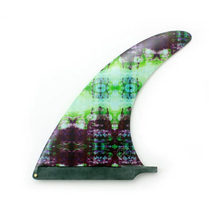 surfboard fins with maximum grip on turns-Captain Fin Kassia Meador Tie Dye 9.8 Longboard Fin