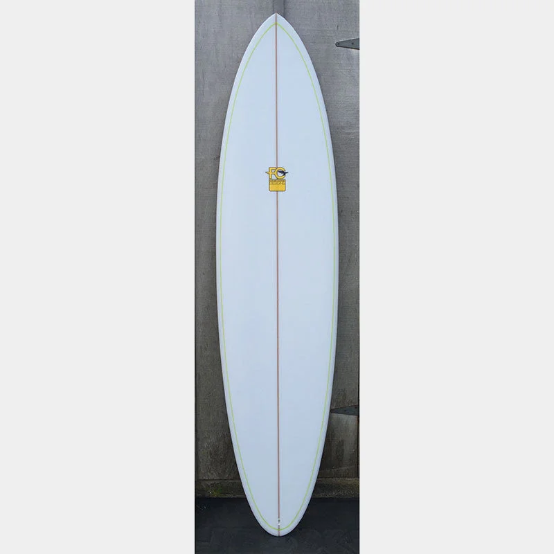 surfboard wax storage for convenience-Fletcher Chouinard Designs Huevos Rancheros 7'4" Surfboard