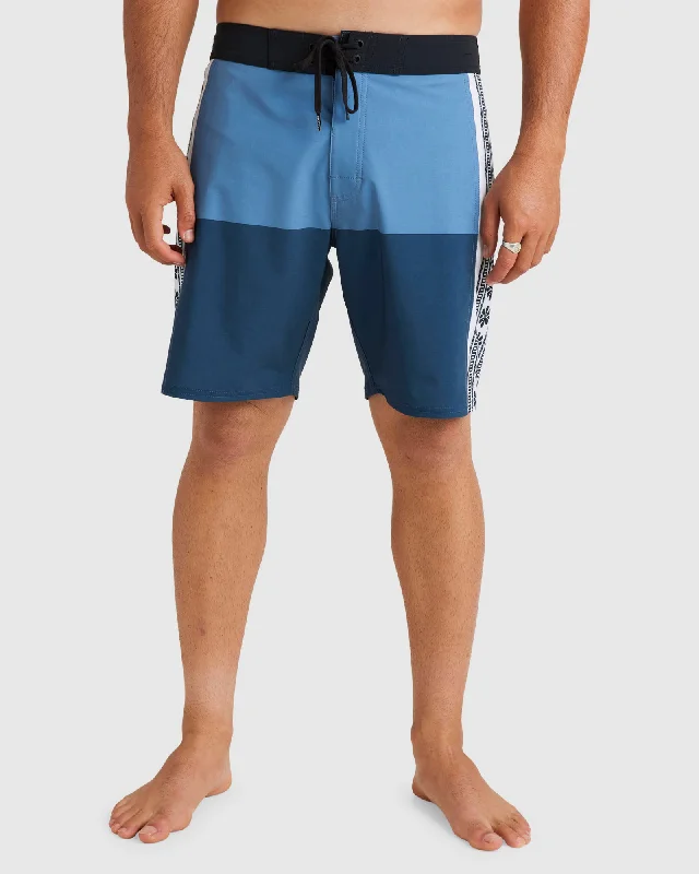 surf clothing for stand-up paddleboarding-Mens Quartered 18" Boardshorts