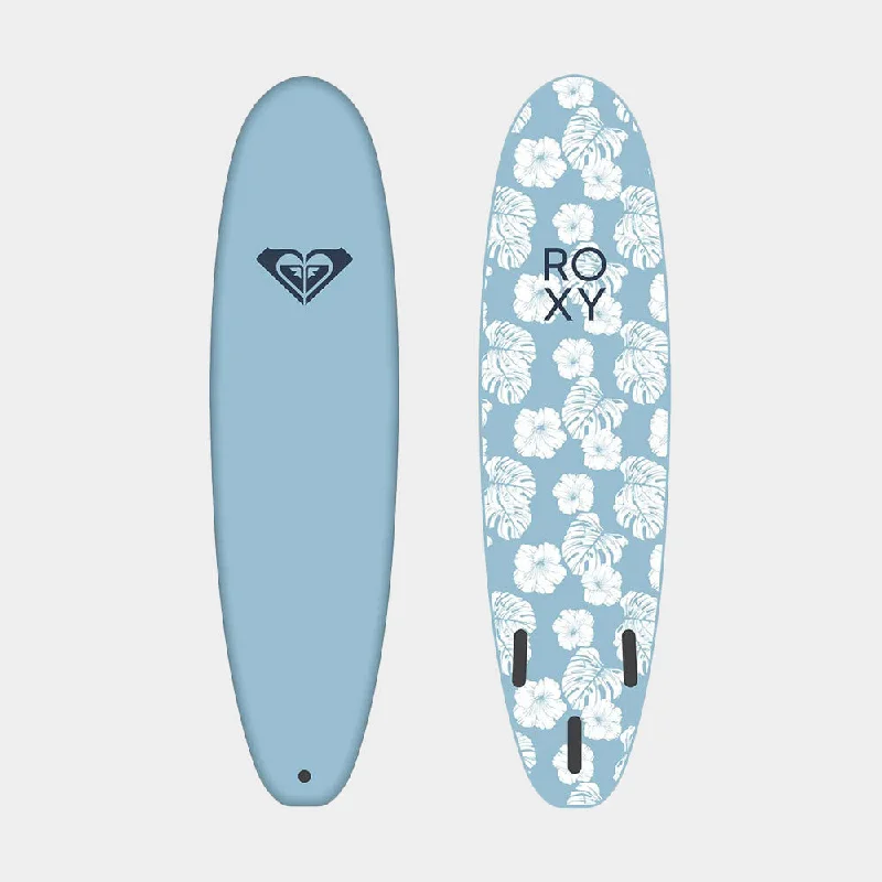 longboard surfboards with high-volume design for better floatation-Roxy Soft Break 9'0" Surfboard - Blue Ocean