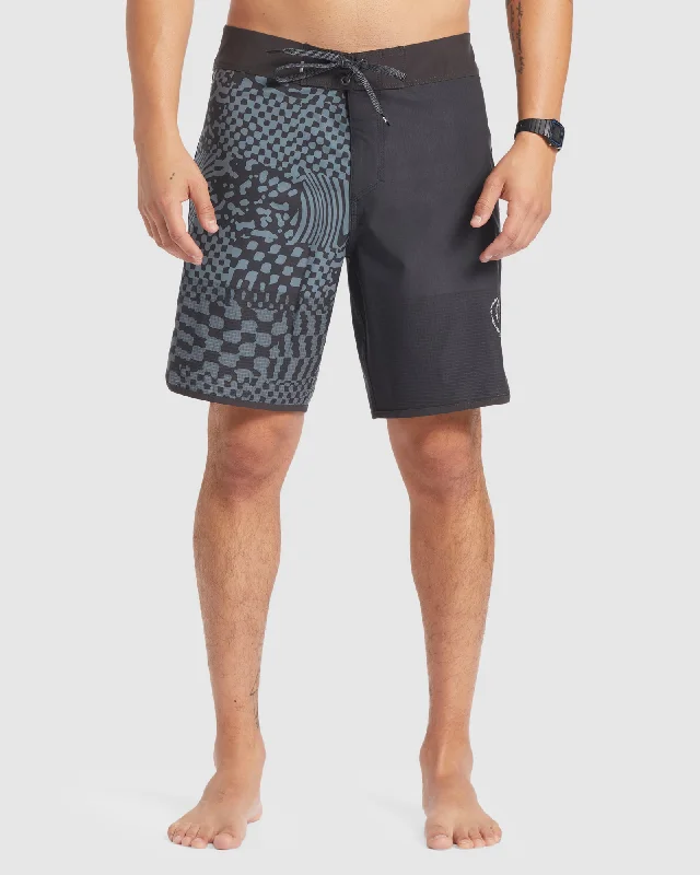 surf clothing with reflective elements for safety-Mens Highlite Scallop 19" Boardshorts