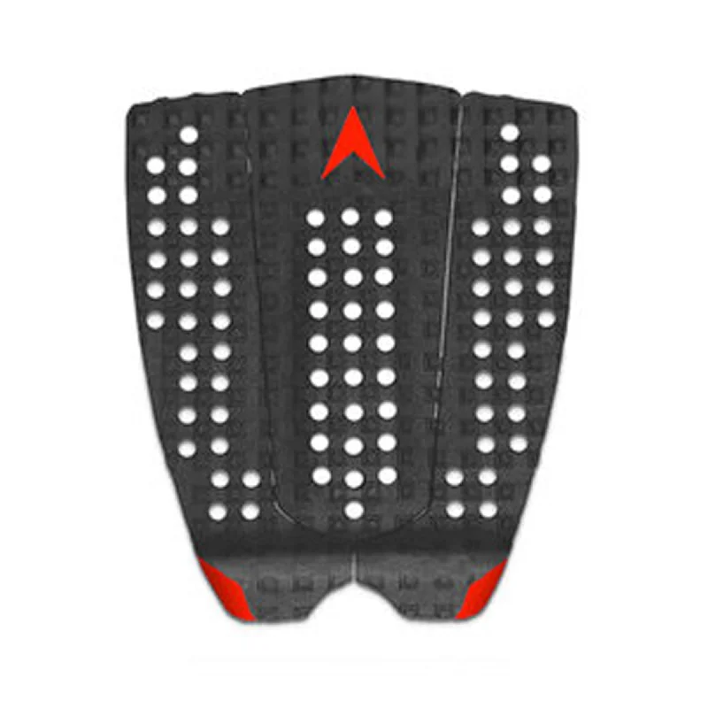 lightweight longboard surfboards for easy handling-Astrodeck 949 Fast & Flat Surfboard Traction Pad - Black/Red