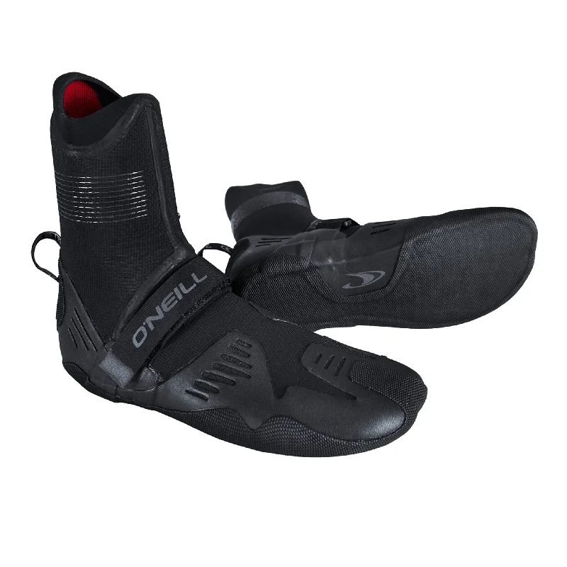 surfboard grip pads for improved traction-Psycho Tech 7mm Round Toe Booties