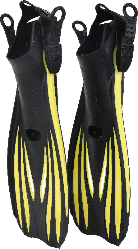 surfboard fins with enhanced hold for aggressive waves-Avance Pro Snorkelling Fins (YELLOW)