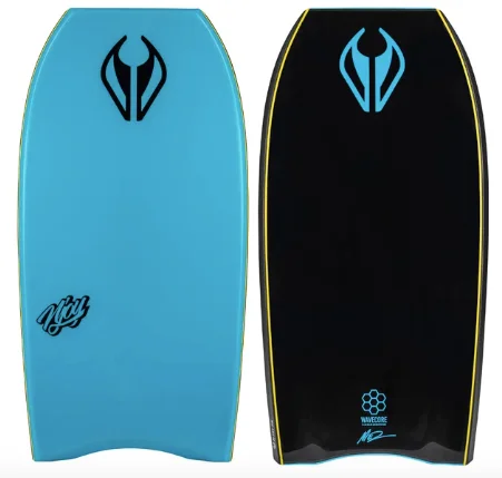 longboard surfboards with smooth rail-to-rail transitions-NMD NJOY PE - Aqua / Black  -  40"