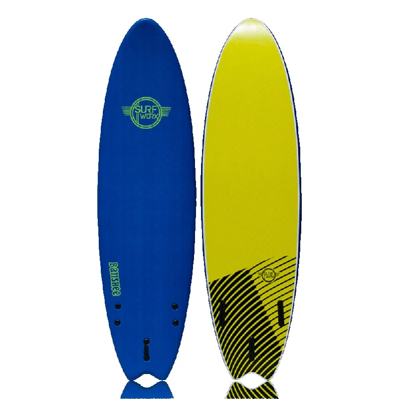 surfboard waterproof accessories for storage-Surfworx Banshee Hybrid 7' Foam Surfboard