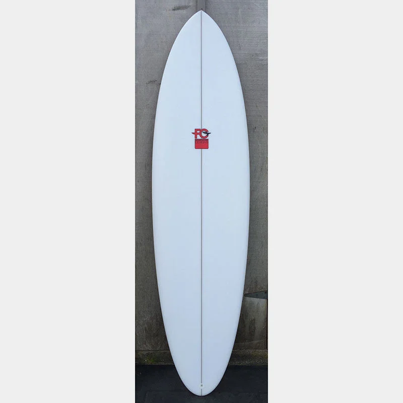 surfboard carrying handle for convenience-Fletcher Chouinard Designs Huevos Rancheros 6'6" Surfboard - Red Logo