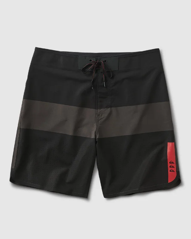 surf clothing with antimicrobial features-Mens Highline Pro Scallop 19" Boardshorts