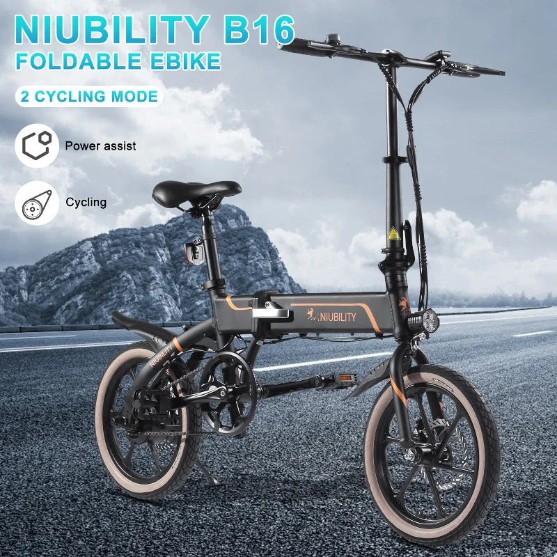 surf clothing with quick-release zippers-Niubility 16 Inch Folding Electric  Bike