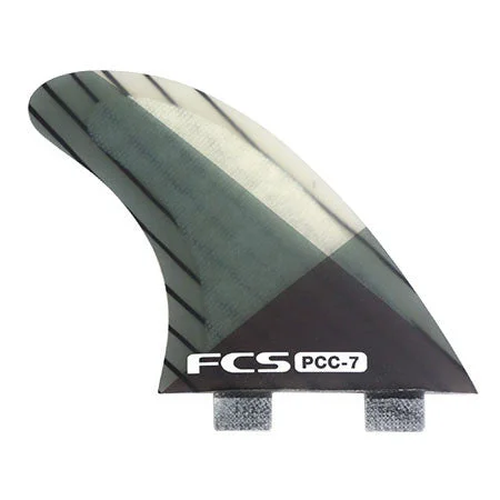 surfboard fins with deep rake for better grip-FCS PCC-7 Tri Fin Set