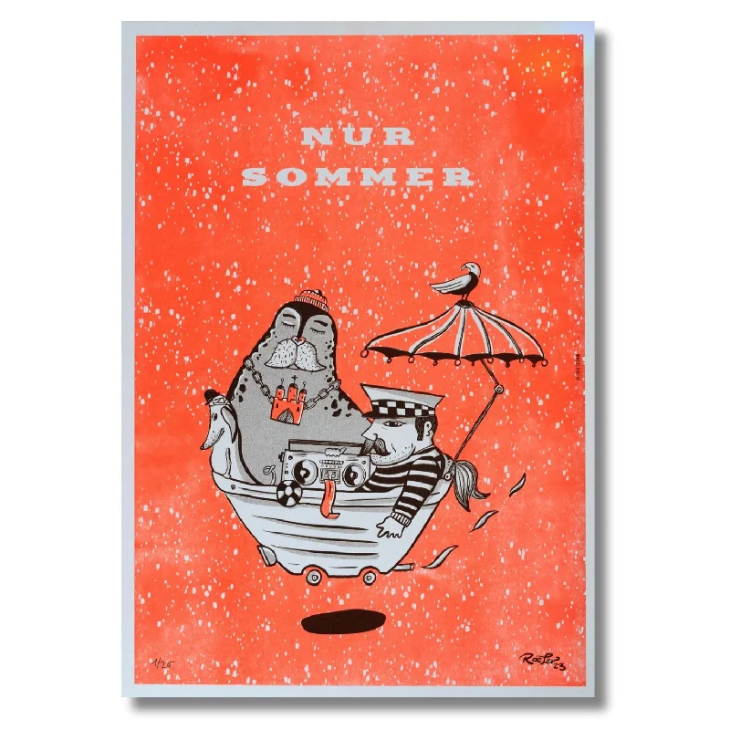 surf clothing for beach bonfires-"NUR SOMMER"