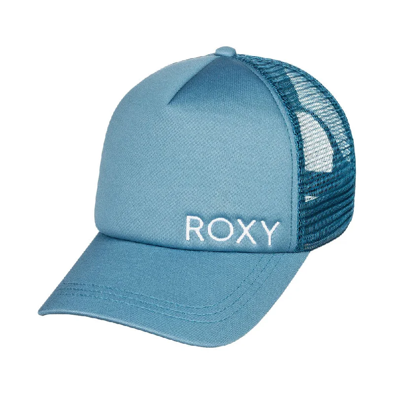 surfboard fins with stronger base for added power-Roxy Finishline Trucker Hat - North Atlantic