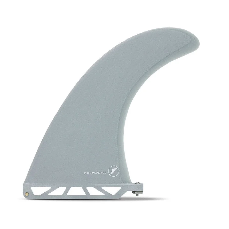 surfboard fins for enhanced wave-catching ability-Futures Fins Performance 9.0 Longboard Fin- Solid Grey